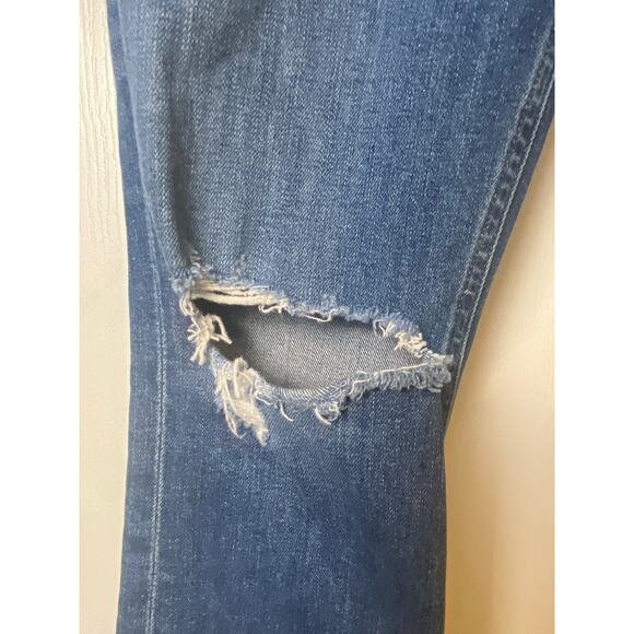 Citizens of Humanity The Demy Cropped Flare Blue Wash Jean Women's Size 27 - Picture 8 of 12